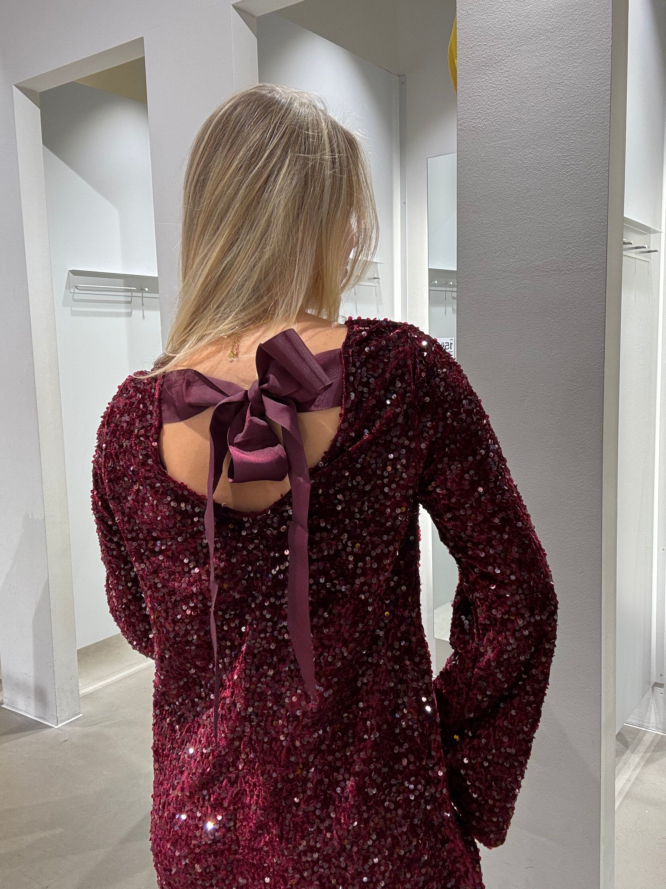 PCKAM Short Dress - Tawny Port